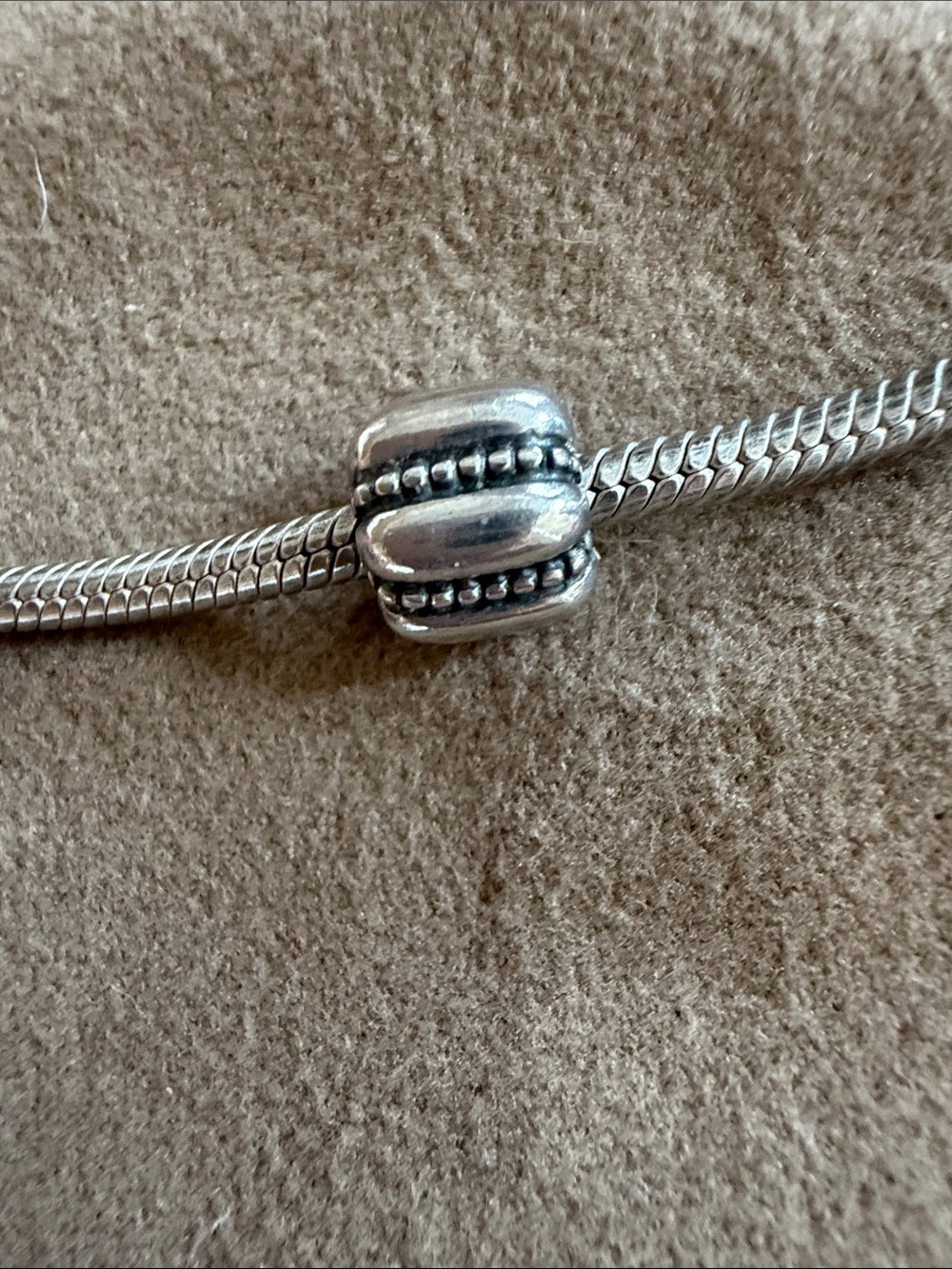Pandora Silver Beaded Spacer Charm - Crazy Clip